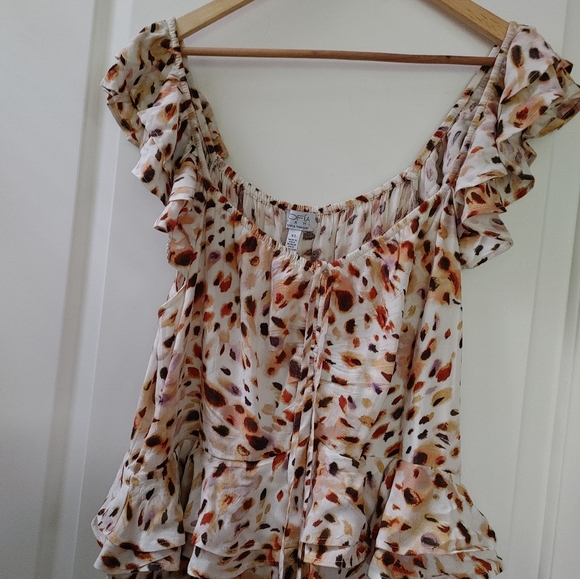 #36 Sofia Vergara Sweetheart Ruffle Long Midi Dress ~ Size XL - Picture 2 of 12